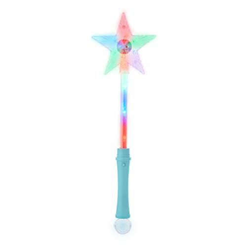 UltraByEasyPeasyStore Ultra 1 Azul Luz LED Varita Mágica Luminosa Juguetes de Princesa Varita Magica Niña con Bola de Disco Varita Luminosa Barita Magica Niña Ideal para Fiestas Varitas Luminosas