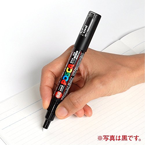 Uni-Posca PC-1M – Rotulador de punta extrafina – Juego de 12 unidades – Importado de Japón