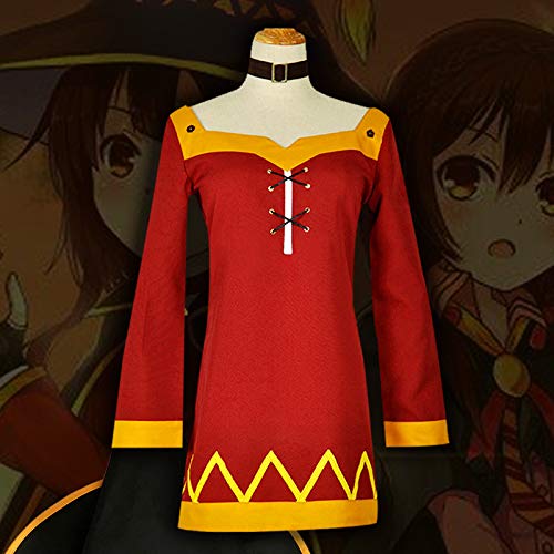 Upretty Anime KonoSuba la bendición de Dios en Este Maravilloso Mundo Cosplay Megumin/Aqua/Satou Kazuma Disfraces Conjunto Completo Halloween