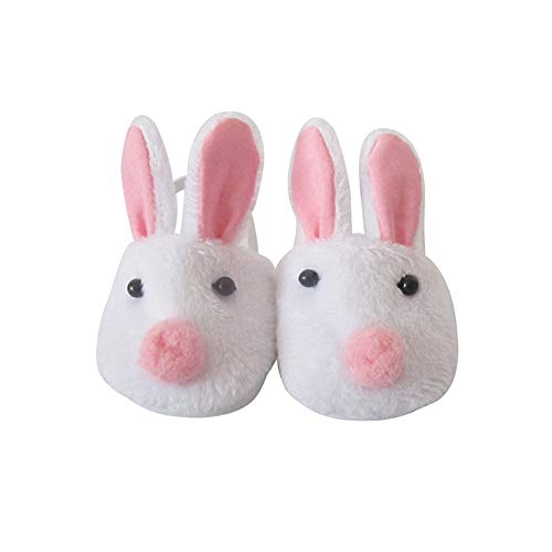 Uteruik Zapatillas de muñeca lindas con conejo, para niñas de 46 cm, accesorio de disfraz, 1 par