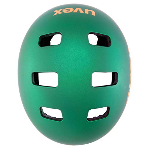 uvex Casco de Bicicleta Unisex Juvenil de 3 CC, Color Verde Oscuro, Mate, 51-55 cm