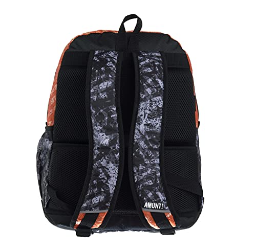 Valencia CF Mochila Escolar Juvenil Tres Compartimentos Doble Cremallera – Medidas 32x44x14 cm Color Negro (Vball)