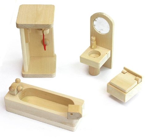 VDP Freda - Juego de Muebles para muñecas (Madera, 28 Piezas)