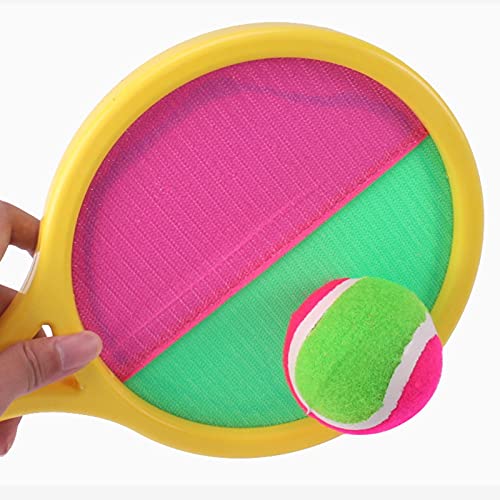 Vecksoy Juego de pelota de lanzamiento y captura al aire libre Raqueta Deportes Paddle Ball Juegos de playa para juegos de deportes familiares con 2 palas y 2 bolas