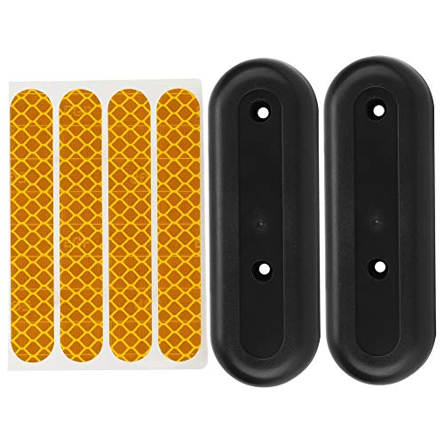 VGEBY Carcasa Protectora y Pegatinas Reflectantes de la Cubierta del Cubo de la Rueda, Carcasa Protectora de E-Scooter con Pegatina Reflectante para Ninebot MAX-G30