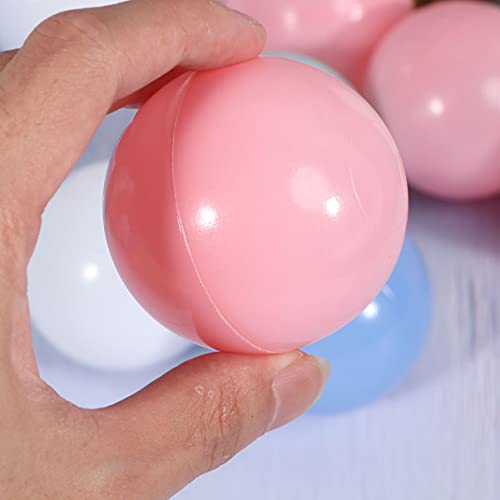 VILLCASE 100 Piezas 5. 5Cm Bolas de Plástico para Niños Pelotas de Plástico para Jugar Pelota de Océano Bolas Coloridas a Prueba de Golpes Bolas para Bebés Tienda de Billar para Fiestas