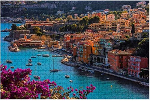 villefranche sur mer Colorful seas and Pictures Rompecabezas grandes de 1000 piezas para adultos Juguete educativo para adultos Niños Juego de rompecabezas grande Juguetes Gift-PUZZLE9