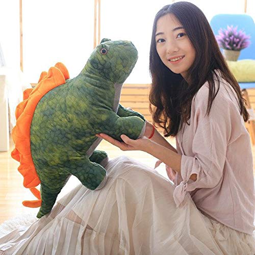 Vinteen Triceratops Dinosaurio de Peluche de Juguete muñeca muñeca Tiranosaurio Niño Boy Almohada Regalo de cumpleaños Hold Al irse a Dormir Ragdoll muñeca (Color : Verde, tamaño : 50CM)