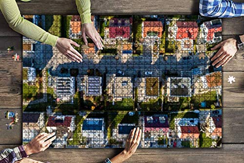 Vista panorámica del barrio de Alfama, Lisboa, Portugal, rompecabezas grandes de 500 piezas para adultos, juguetes educativos para niños, juegos creativos, entretenimiento, rompecabezas de madera, de