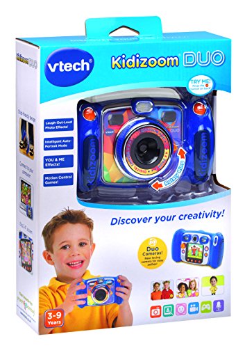 VTech - Kidizoom Duo cámara Digital para niños, Color Azul, versión Inglesa (170803)