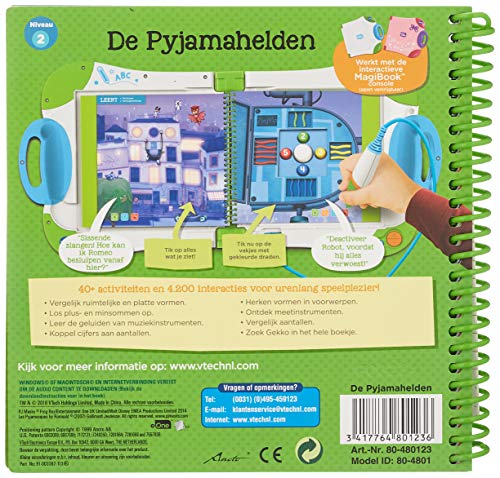 VTech MagiBook Activiteitenboek – PJ Masks Niño/niña - Juegos educativos (Multicolor, Niño/niña, 4 año(s), 7 año(s), Holandés, Papel)