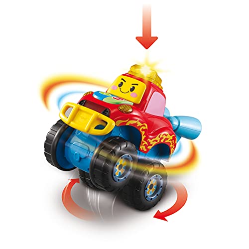 VTech - Monster Truck, camión interactivo, juguete educativo para niños +12 meses, aprende educación vial, multicolor, versión ESP (3480-546422)