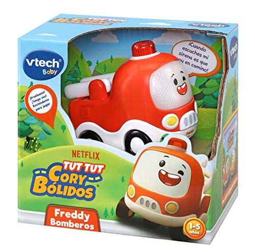 VTech Tut Cory: Freddie Bombero Vehículo de Juguete, Color Rojo (3480-523322)