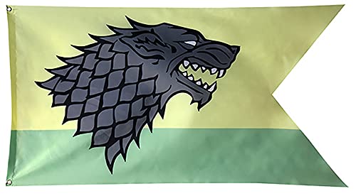 VTYHYJ decoración cumpleaños Juego de Tronos Stark Bandera Canción de Hielo y Fuego Banner 124x69CM