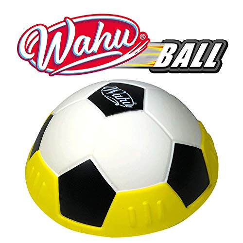 WAHU Ball Negro y Amarillo, El Innovador Medio balón, para Amantes del fútbol, 918030.012