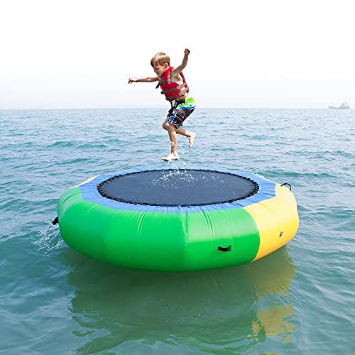 WANXJM Deportes Acuáticos De Agua De Agua Segura Cojín Inflable Salto Gorila-Trampolines Al Aire Rebotando De Natación Plataforma De Baño Infantil para Adultos Piscina Lago Mar Actividad,2m