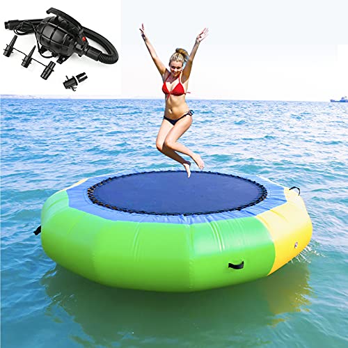 WANXJM Deportes Acuáticos De Agua De Agua Segura Cojín Inflable Salto Gorila-Trampolines Al Aire Rebotando De Natación Plataforma De Baño Infantil para Adultos Piscina Lago Mar Actividad,2m