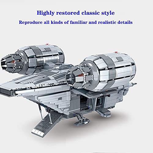 WANZPITS 032002 Kit De Modelo De Tecnología De Afeitar Gigante, Gigante Super Starship Moc Terminal Set De Terminal Star Wars Series Decorative Building Blocks Children Game Juguete DIY, Gris