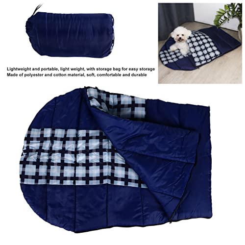 WANZSC Saco de Dormir para Cachorros Cableado preciso Cálido Cómodo Ligero Portátil Impermeable Saco de Dormir para Perros para Actividades al Aire Libre como Acampar, Viajar, IR de excursión