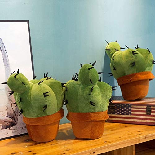 WEIGENG Simulación Cactus Coche Peluche Cactus Almohada Oficina Cojín Decoración Hogar