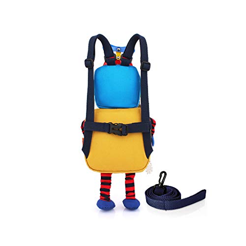 Wenlia Bolso bandolera para niños pequeños, lindo bolso escolar con robot para niños con gran capacidad para jardín de infantes, bolso de viaje para niños y niñas