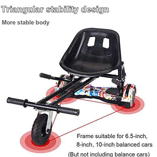 Wgwioo Self Balance Scooter Hover Go Karts Accesorio, Asiento De Cubo Cómodo Ajustable para Kart, Suspensión Debajo del Asiento, Se Adapta A Todos Los Tamaños De Tablas Flotantes