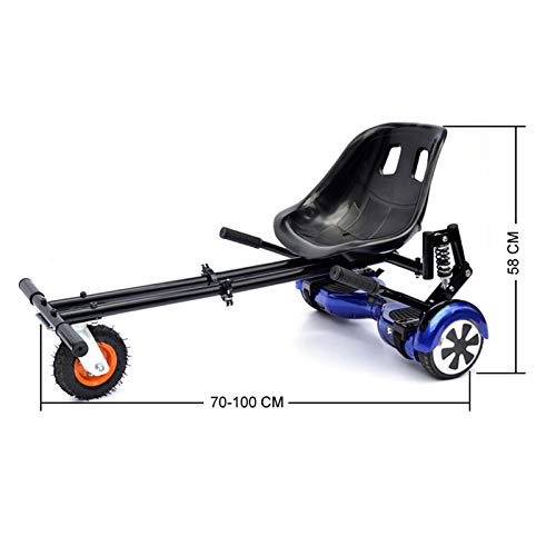 Wgwioo Self Balance Scooter Hover Go Karts Accesorio, Asiento De Cubo Cómodo Ajustable para Kart, Suspensión Debajo del Asiento, Se Adapta A Todos Los Tamaños De Tablas Flotantes