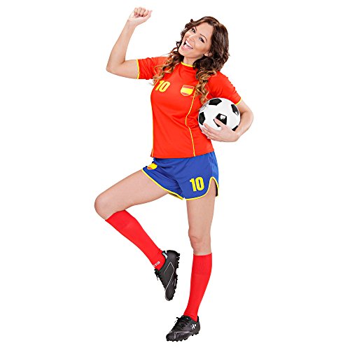 WIDMANN Disfraz de Futbolista España Mujer - M