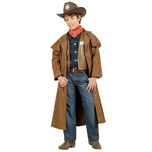 WIDMANN wdm57386 ? Disfraz para niño Cowboy scamosciati (128 cm/5 ? 7 años), color marrón, talla XXS