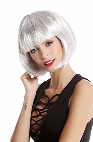 WIG ME UP- Peluca Corta de Pelo Bob Color Gris Fiesta Disco GO GO Girl PW0114-PC309