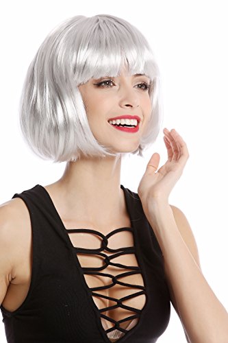 WIG ME UP- Peluca Corta de Pelo Bob Color Gris Fiesta Disco GO GO Girl PW0114-PC309