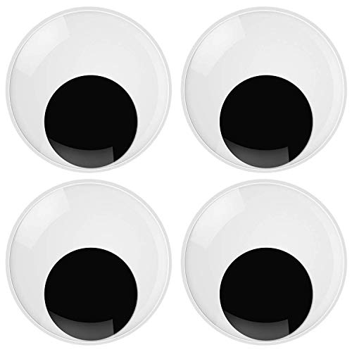 Wiggle Eyes, 4 ojos gigantes grandes autoadhesivos (76 mm/3 pulgadas)