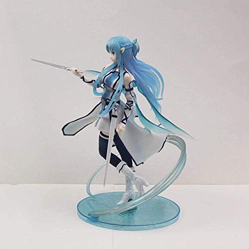 WIJJZY 23CM Sword Art Online Batalla de Secuencia Versión teatral Asuna Water Spirit 1/7 Caja Escultura Regalo Modelo Regalo de cumpleaños Estatua Colección Decoración