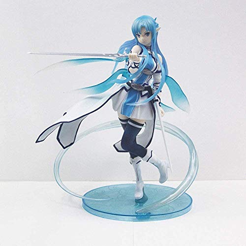 WIJJZY Sword Art Online Yūki Asuna Yuuki Asuna Water Spirit 1/7 Figuras de Anime Adornos de Estatua de Personaje Modelo Regalo de cumpleaños Estatua Colección Decoración