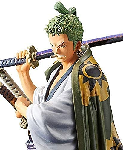 WIJJZY TQGG One Pieza Zoro WANO Kuni Figura Multicolored 18cm