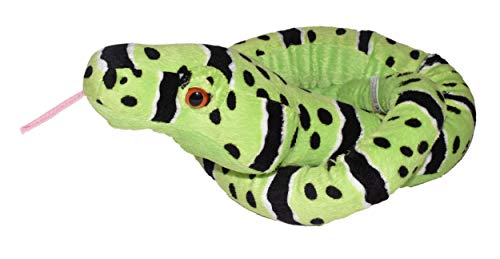 Wild Republic - Snakesss, Serpiente de Peluche Cascabel de Las Rocas, 137 cm, Color Verde (11108)