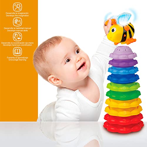 winfun 46686 - Torre apilable Musical Abeja y girasolos +6m