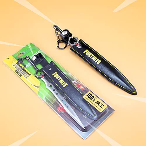 WJBHNB Llavero de Espada Fortnite, Modelo de Arma, Regalos de Anime, Dibujos Animados de Anime de Espada de Metal, Kit de Modelo de Espada Infinity Blade