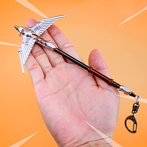 WJBHNB Regalos de Anime Modelo de Arma, Llavero Modelo de Arma Fortnite, Dibujos Animados de Anime de Espada de Metal, Kit de Modelo de Arma 15.5cm