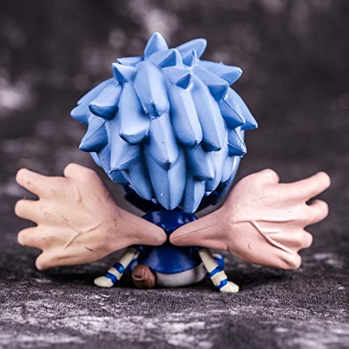 WMYATING Realista y Divertido Estatua de Juguete de la Estatua Naruto Shippuden Modelo de Juguete de Dibujos Animados Colección de Personajes de Dibujos Animados Souvenir q Edición Sasuke 8cm