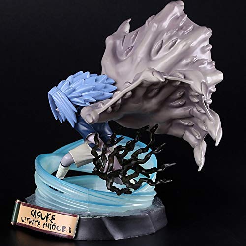 WMYATING Realista y Divertido Estatua Naruto San Diego Mantra Uchiha Sasuke Modelo Estatua 18cm Decoración de Anime