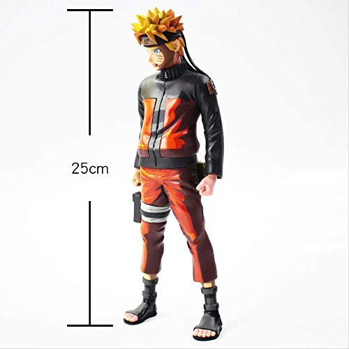 WMYATING Realista y Divertido Naruto Uzumaki Dibujos Animados de Dibujos Animados Figura 24cm Modelo Muñeca Muñeca Coleccionable