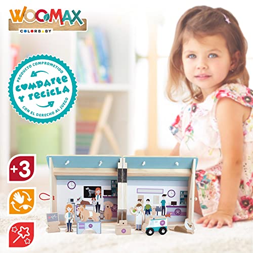 WOOMAX - Hospital veterinario de madera WOOMAX (49369)