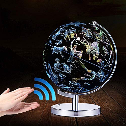 World LED Constellation Globe 2 en 1 Juguetes educativos con Bluetooth Light Up World Globe Lámpara de Globo con Vista Nocturna iluminada para niños Decoración del hogar y Escritorio de Oficina Glob