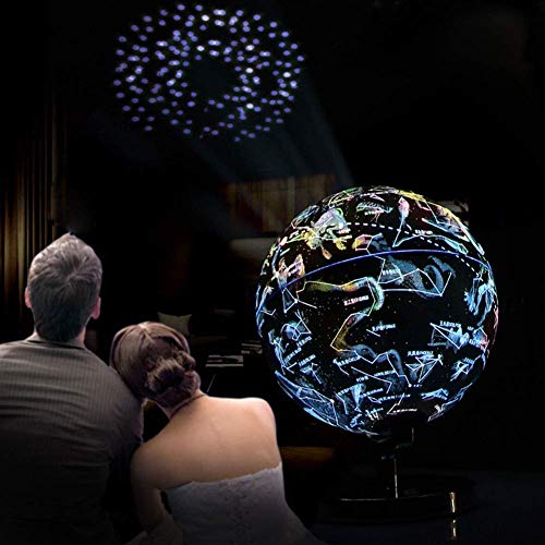 World LED Constellation Globe 2 en 1 Juguetes educativos con Bluetooth Light Up World Globe Lámpara de Globo con Vista Nocturna iluminada para niños Decoración del hogar y Escritorio de Oficina Glob