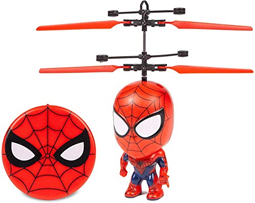 World Tech Toys UFO Big Head Marvel Avengers - Drone helicóptero Pelota Volante-Spiderman