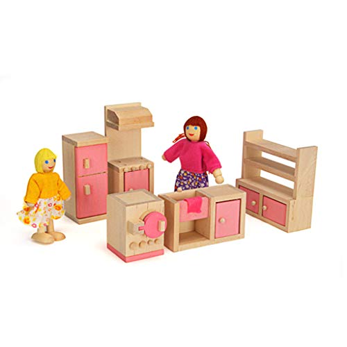 WOWOWO 1 Juego 1:12 casa de muñecas en Miniatura Muebles de Madera Juguetes para niños Regalo para la decoración de la Escena de la Vida de la casa de muñecas