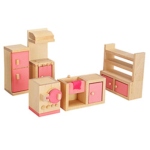 WOWOWO 1 Juego 1:12 casa de muñecas en Miniatura Muebles de Madera Juguetes para niños Regalo para la decoración de la Escena de la Vida de la casa de muñecas