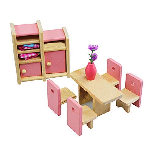 WOWOWO 1 Juego 1:12 casa de muñecas en Miniatura Muebles de Madera Juguetes para niños Regalo para la decoración de la Escena de la Vida de la casa de muñecas