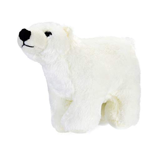 WOYAOFEI Oso polar de peluche de pie de Cuddle Animal Toys / Peluche Kawaii Husky de peluche, aprox. 17 x 25 cm (oso polar)